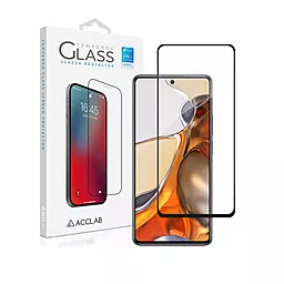 Защитное стекло ACCLAB Full Glue для Xiaomi Mi 11T Pro Черный