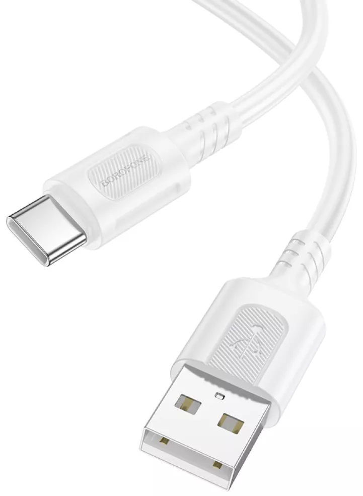 Кабель Borofone BX111 USB-A - Type-C 15w 3a 1м cable White - фото 2