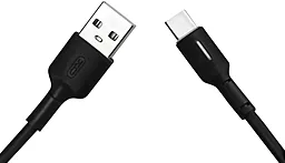Кабель XO NB112 USB-A - Type-C 15w 3a 1м cable Black - фото Кабель XO NB112 USB-A - Type-C 15w 3a 1м cable Black