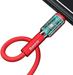Кабель Baseus Silica USB-A - Lightning 12w 2.4a 1м cable Red (CALGJ-09) - миниатюра 3 Кабель Baseus Silica USB-A - Lightning 12w 2.4a 1м cable Red (CALGJ-09) - миниатюра 3