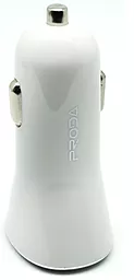 Автомобільний зарядний пристрій Remax Proda YUSS SERIES 2.1A 2 USB Белый (PD-C01)