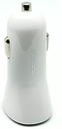 Автомобильное зарядное устройство Remax PD-C01 2.1a 2xUSB-A ports car charger white (PD-C01) - фото Автомобильное зарядное устройство Remax PD-C01 2.1a 2xUSB-A ports car charger white (PD-C01)