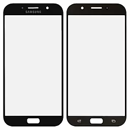Корпусне скло дисплея Samsung Galaxy A7 A720F 2017 (з OCA плівкою) (original) Black