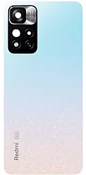 Задняя крышка корпуса Xiaomi Redmi Note 11 5G со стеклом камеры, Original Milky Way Blue - фото Задняя крышка корпуса Xiaomi Redmi Note 11 5G со стеклом камеры, Original Milky Way Blue