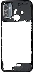 Рамка корпуса Oppo A32 2020 / A33 2020 / A53 / A53s со стеклом камеры, Original Electric Black - фото Рамка корпуса Oppo A32 2020 / A33 2020 / A53 / A53s со стеклом камеры, Original Electric Black