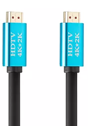 Видеокабель HDMI M/M Cable v2.0 (UHD/4K) 3m Blue Series Black 1TOUCH - фото Видеокабель HDMI M/M Cable v2.0 (UHD/4K) 3m Blue Series Black 1TOUCH