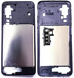 Рамка корпуса Realme 6i со стеклом камеры Blue Soda - фото Рамка корпуса Realme 6i со стеклом камеры Blue Soda