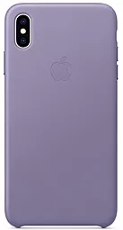 Чохол Apple Leather Case for iPhone XS Max Lilac