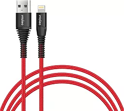 USB Кабель Intaleo CBRNYL1 12W 2.4A 1.2M Lightning Cable Red