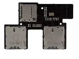 Шлейф HTC Desire 700 Dual с коннектором SIM-карты и карты памяти Original