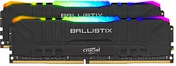 Оперативная память Crucial 32GB (2x16GB) DDR4 3000MHz Ballistix Black RGB (BL2K16G30C15U4BL)