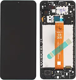 Дисплей Samsung Galaxy A12 A127 с тачскрином и рамкой, оригинал, Black