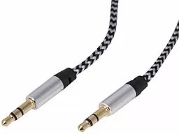 Аудио кабель Ultra AUX mini Jack 3.5mm M/M Cable 1 м black/white (UC74-0100) - миниатюра 2