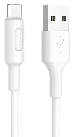 Кабель Hoco X25 Soarer Charging USB-A - Type-C 10w 1м cable White - фото 1