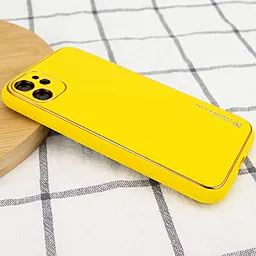 Чехол Epik Кожаный чехол Xshield Apple iPhone 12 mini  Yellow - миниатюра 2