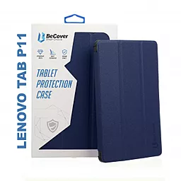 Чехол для планшета BeCover Smart Case для Lenovo Tab P11 Deep Blue (705956) - фото Чехол для планшета BeCover Smart Case для Lenovo Tab P11 Deep Blue (705956)