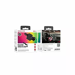 Тримач Borofone BH86 Crystal ice car holder(air outlet) Black - мініатюра 4 Тримач Borofone BH86 Crystal ice car holder(air outlet) Black - мініатюра 4