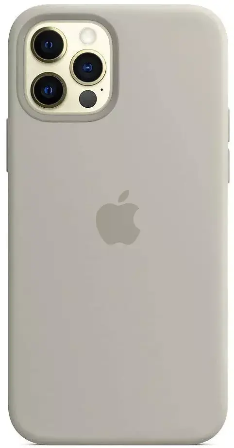 Чехол Silicone Case Full для Apple iPhone 12 Pro Max Rock Gray - фото 1