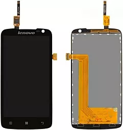 Дисплей Lenovo S820 с тачскрином, Black - фото Дисплей Lenovo S820 с тачскрином, Black