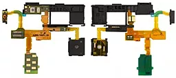 Шлейф Sony Xperia TX LT29i з кнопкою включення, датчиком наближення і роз'ємом навушників Original