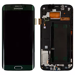 Дисплей Samsung Galaxy S6 Edge G925 с тачскрином и рамкой, сервисный оригинал, Green - фото Дисплей Samsung Galaxy S6 Edge G925 с тачскрином и рамкой, сервисный оригинал, Green