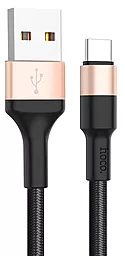 Кабель USB Hoco X26 Xpress USB Type-C Cable Black/Gold