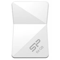 Флешка Silicon Power 64Gb Touch T08 White USB 2.0 (SP064GBUF2T08V1W) - фото Флешка Silicon Power 64Gb Touch T08 White USB 2.0 (SP064GBUF2T08V1W)