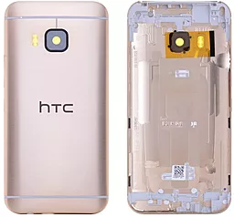 Задняя крышка корпуса HTC One M9 со стеклом камеры Amber Gold