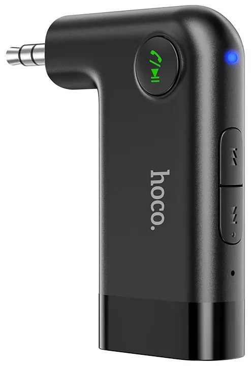 Bluetooth адаптер Hoco E53 Dawn Sound in-car AUX Wireless Receiver Black - фото 4