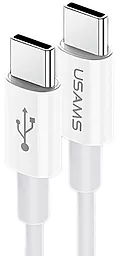 Кабель USB Usams U44 60W 1.2M USB Type-C - Type-C Cable Grey (US-SJ409)