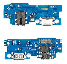 Нижняя плата Samsung Galaxy A32 5G A326 с разъемом зарядки, наушников, микрофоном - фото Нижняя плата Samsung Galaxy A32 5G A326 с разъемом зарядки, наушников, микрофоном