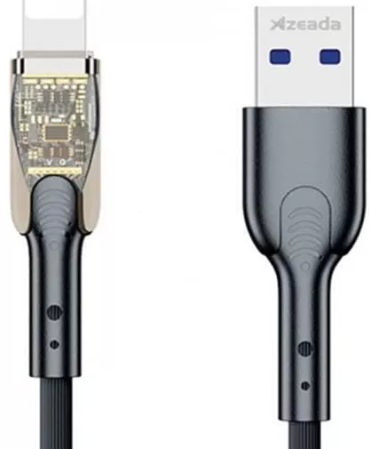 Кабель Proda USB-A - Lightning 12w 3a 1м cable Black (PD-B94i-BK) - фото 1