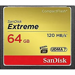 Карта памяти SanDisk Compact Flash 64 GB Extreme 800X UDMA 7 (SDCFXSB-064G-G46)