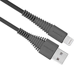 Кабель Momax DL8 USB-A - Lightning 12w 2.4a 1.2м cable Gray - миниатюра 3 Кабель Momax DL8 USB-A - Lightning 12w 2.4a 1.2м cable Gray - миниатюра 3