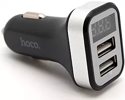 Автомобільний зарядний пристрій Hoco Z3 15.5w 2xUSB-A ports car charger black - фото Автомобільний зарядний пристрій Hoco Z3 15.5w 2xUSB-A ports car charger black