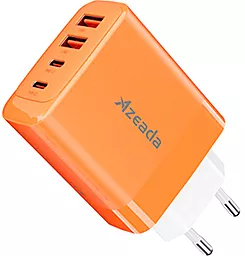 Сетевое зарядное устройство Proda AZEADA Seagulls AZ-19 65W GaN5 PD/QC 2xUSB-C/2xUSB-A charger orange (AZ-19-OR)