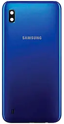 Задняя крышка корпуса Samsung Galaxy A10 2019 A105 со стеклом камеры Blue - фото Задняя крышка корпуса Samsung Galaxy A10 2019 A105 со стеклом камеры Blue