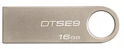 Флешка Kingston DTSE9 16GB (DTSE9H/16GB) Silver - фото Флешка Kingston DTSE9 16GB (DTSE9H/16GB) Silver