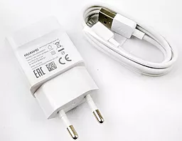 Сетевое зарядное устройство Huawei 2a home charger + micro USB cable white