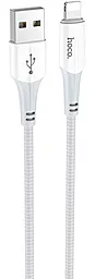 Кабель Hoco X70 Ferry USB-A - Lightning 12w 2.4a 1м cable White - фото Кабель Hoco X70 Ferry USB-A - Lightning 12w 2.4a 1м cable White