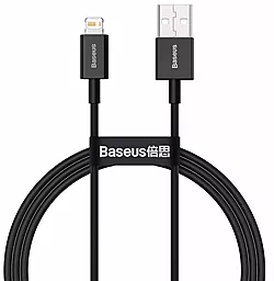 Кабель Baseus Superior Fast Charging USB-A - Lightning 12w 2.4a 1м cable Black (CALYS-A01)
