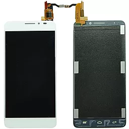 Дисплей Alcatel One Touch Idol X 6040 (6040A, 6040D, 6040E) з тачскріном, White