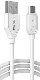Кабель USB MOXOM CC-06 USB Type-C Cable White