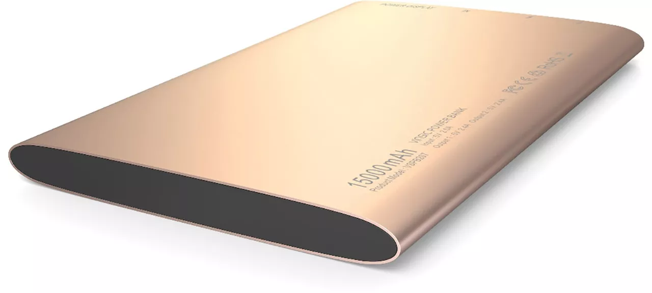 Повербанк Vinsic VSPB207 15000 mAh Gold - фото 3