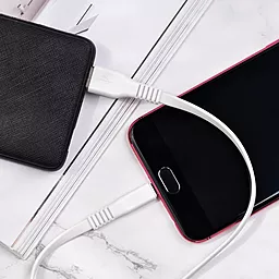 Кабель Borofone BX23 USB-A - micro USB 12w 2.4a 1м cable White - мініатюра 4 Кабель Borofone BX23 USB-A - micro USB 12w 2.4a 1м cable White - мініатюра 4