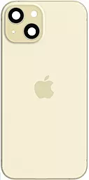 Задняя крышка корпуса Apple iPhone 15 со стеклом камеры, Original Yellow