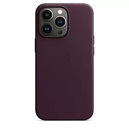 Чехол Epik Leather Case с MagSafe для Apple iPhone 13 Dark Cherry