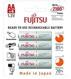 Акумулятор Fujitsu Ni-MH AA/HR06 1900mAh BL 4шт 1.2 V