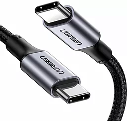 Кабель USB PD Ugreen US316 Aluminum Case Braided 20V 5A 3M USB Type-C - Type-C Cable Black - миниатюра 2