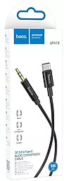 Аудіо кабель Hoco UPA19 Aux mini Jack 3.5 mm - USB Type-C M/M Cable 1 м black - мініатюра 4